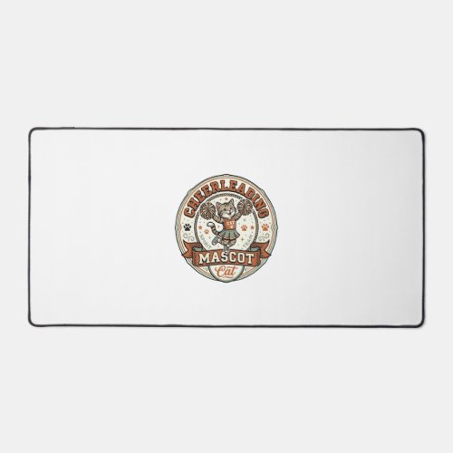 Cheerleading Mascot Cat Cheerleading Mascot Cat Vi Desk Mat