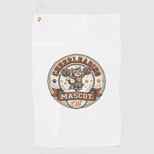 Cheerleading Mascot Cat Cheerleading Mascot Cat Vi Golf Towel