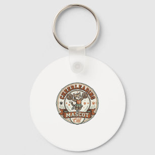 Cheerleading Mascot Cat Cheerleading Mascot Cat Vi Keychain