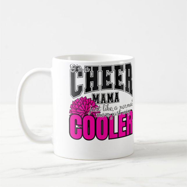 Cheerleading Mom Cheerleader Cheer Mom Coffee Mug (Left)