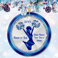Cheerleading Ornaments, Personalized Cheer Gifts,