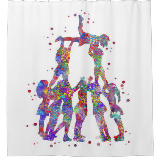 Cheerleading Owner Gift | Cute, Unique Birthday Shower Curtain