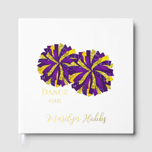 Cheerleading Pom Poms Personalized Foil Scrapbook