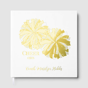 Cheerleading Pom Poms Personalized Foil Scrapbook