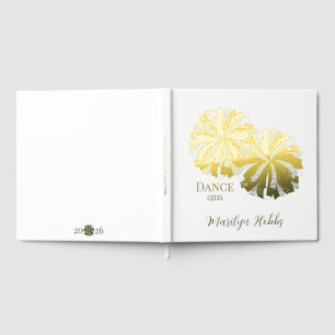 Cheerleading Pom Poms Personalized Foil Scrapbook