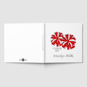 Cheerleading Pom Poms Personalized Foil Scrapbook