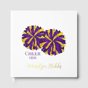 Cheerleading Pom Poms Personalized Foil Scrapbook