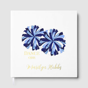 Cheerleading Pom Poms Personalized Foil Scrapbook