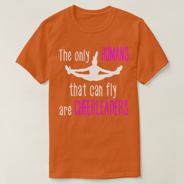 Cheerleading Pretty Little Flyer Cheer Quotes s  T-Shirt (Design Front)