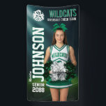 Cheerleading Senior Cheer Custom Sports Banner<br><div class="desc">Personalized senior sports banner for athlete, cheerleader and sports player. This customizable design template is perfect for homecoming sports event, senior night, sports award banquet or graduation party décor for your athlete son, daughter or student. It's a great way to display player portrait and memories from their sports games. The...</div>