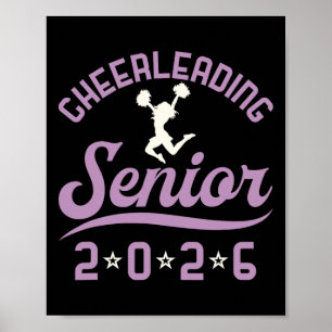 Cheerleading Senior Cl Of 2026 Cheer Graduation  Poster