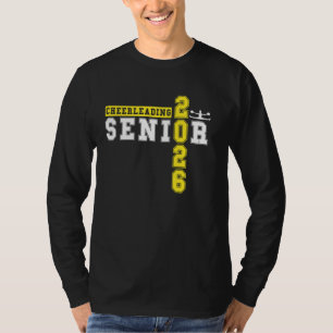 Cheerleading Senior Night Cheer Senior 2026 Gradua T-Shirt