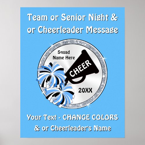 Cheerleading Senior Night Poster Ideas Your TEXT