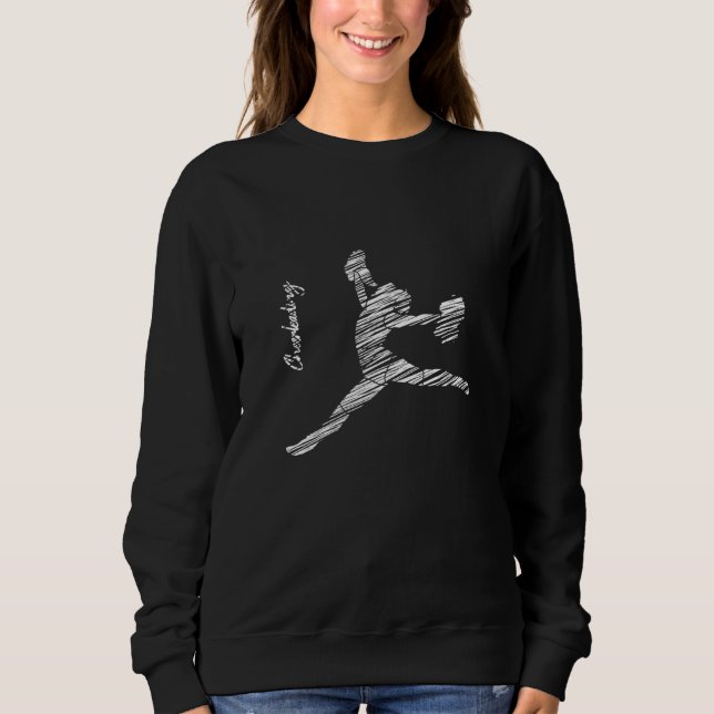 Cheerleading silhouette cheer  12 sweatshirt (Front)
