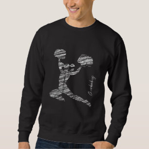 Cheerleading silhouette cheer 49 sweatshirt