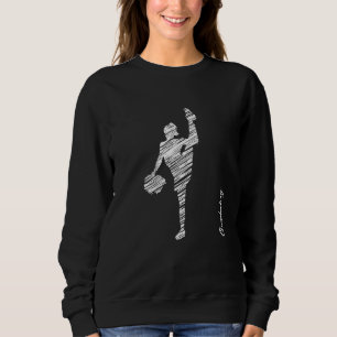 Cheerleading silhouette cheer 7 sweatshirt