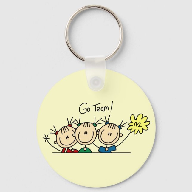 Cheerleading Squad T-shirts and Gifts Keychain (Front)