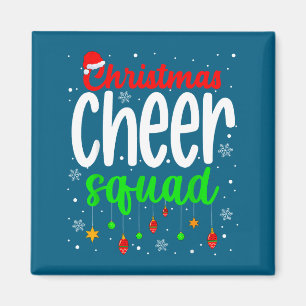 Cheerleading Srts Lover Christmas Cheer Squad  Magnet