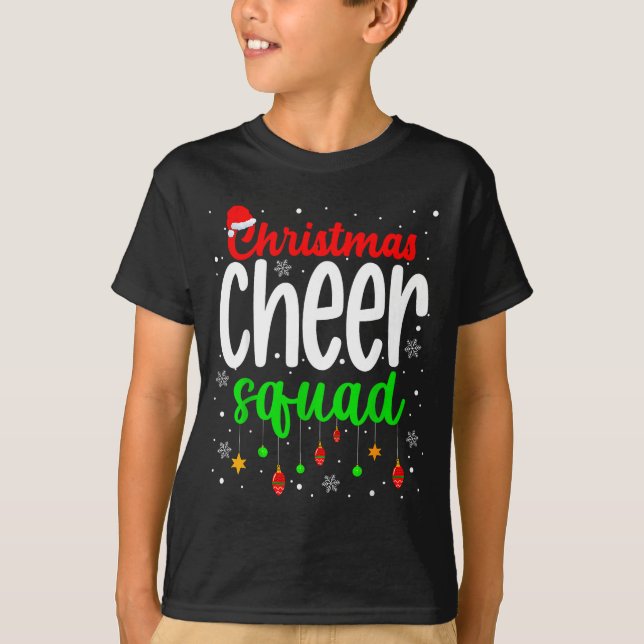 Cheerleading Srts Lover Christmas Cheer Squad  T-Shirt (Front)