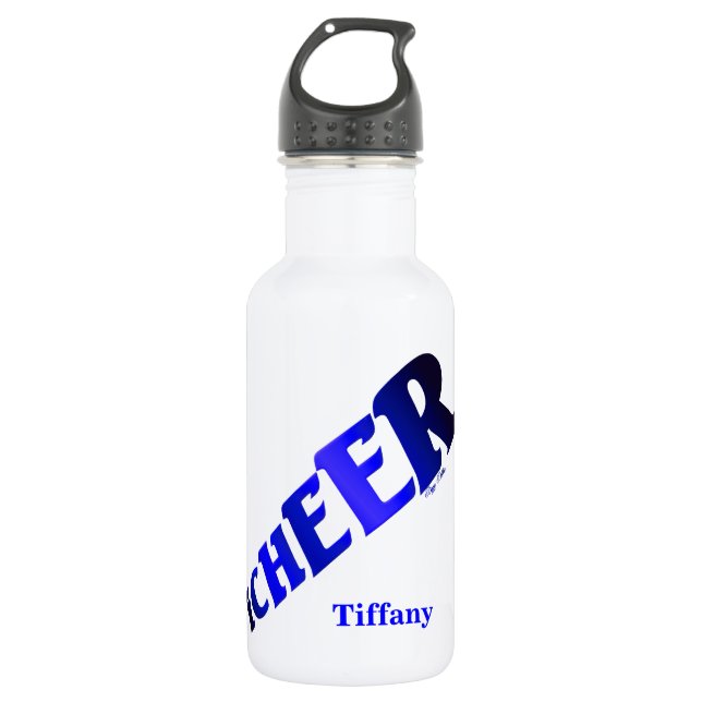 Cheerleading Stainless Steel Water Bottle (Front)