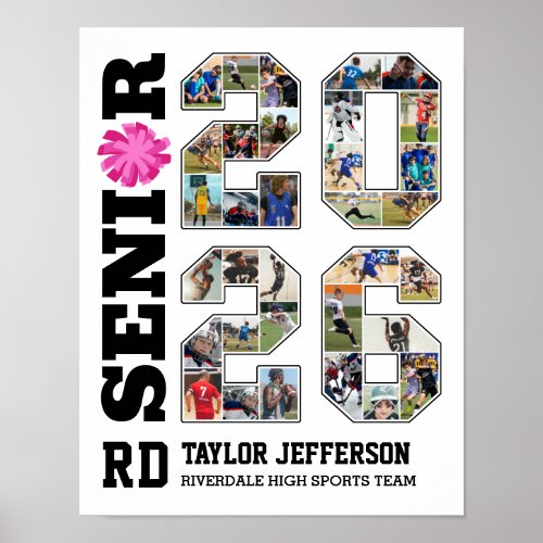 Cheerleading Team Senior 2026 Sports Photo Collage