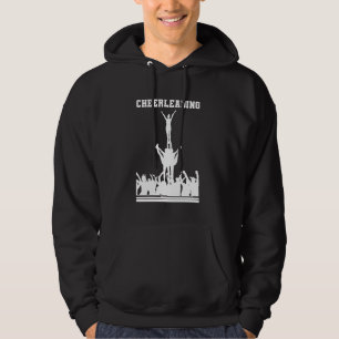 Cheerleading Vintage Cheerleader Cheering Silhouet Hoodie