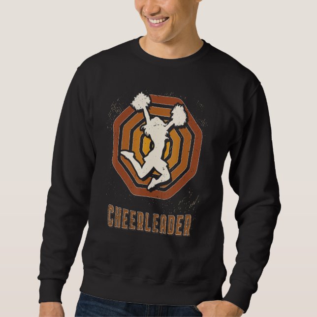 Cheerleading Vintage Retro Classic Sport Love Sweatshirt (Front)