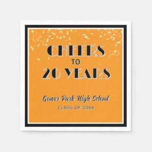 Cheers! 20 Year Class Reunion Napkins