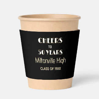 Cheers! 50 Year Class Reunion Coffee Cup Sleeve