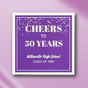 Cheers! 50 Year Class Reunion Napkins