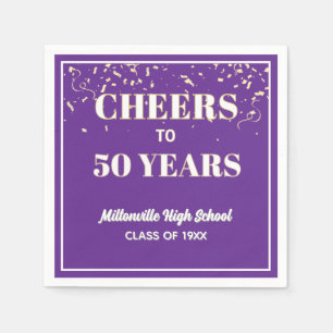 Cheers! 50 Year Class Reunion Napkins