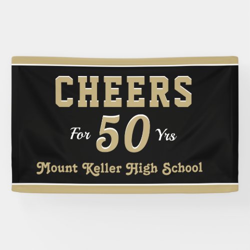 Cheers 50 yrs reunion banner