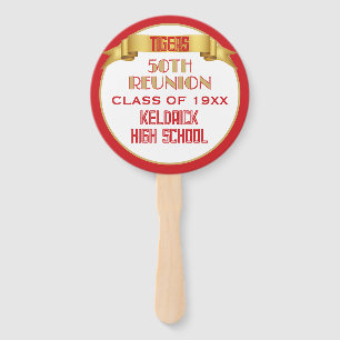 Cheers! 50th Class Reunion custom Hand Fan