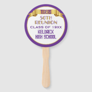 Cheers! 50th Class Reunion custom  Hand Fan