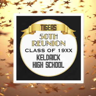 Cheers! 50th Class Reunion custom party Napkins