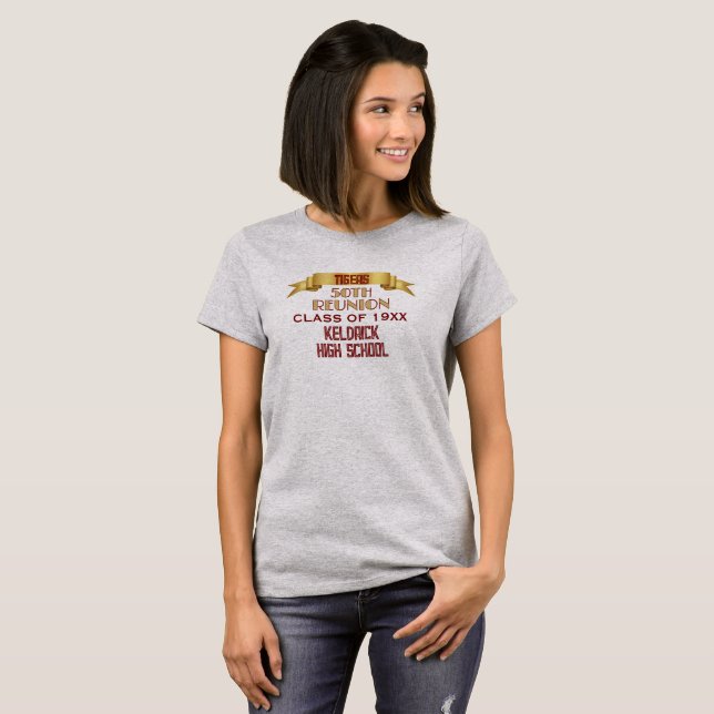 Cheers! 50th Class Reunion Keepsake T-Shirt (Front Full)