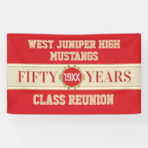 Cheers! 50th Reunion Celebration Banner