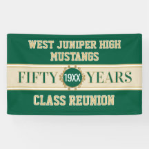 Cheers! 50th Reunion Celebration Banner