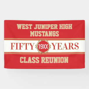 Cheers! 50th Reunion Celebration Banner