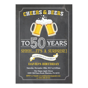 50th birthday invitations zazzle