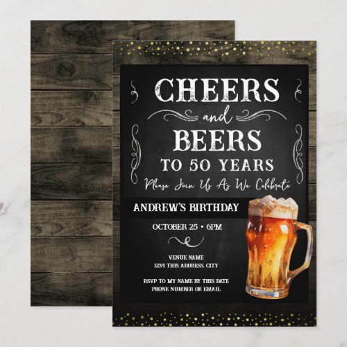 Cheers and Beers 50th Birthday Party Budget