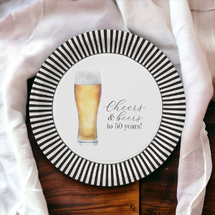 Cheers and Beers 50th Birthday Party Paper Plates