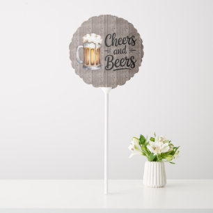 Cheers and Beers Adult Birthday Party  Balloon