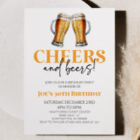 Cheers and Beers Beer Glass Birthday Party