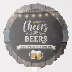 Cheers and Beers Birthday Balloon