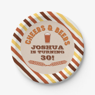 Cheers and Beers Birthday Paper Plates