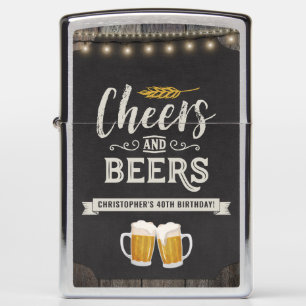 Cheers and Beers Birthday Zippo Lighter