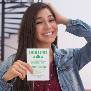 Cheers and Beers Engagement Party Invitation