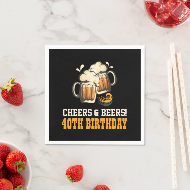 Cheers and Beers Napkins - Octoberfest Decoration (Insitu)