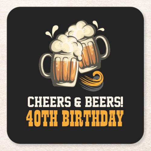 Cheers and Beers Paper Coaster _ Birthday Gift